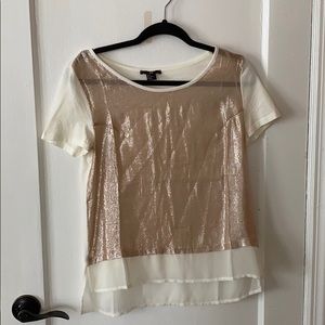 Blush shimmer blouse-size small